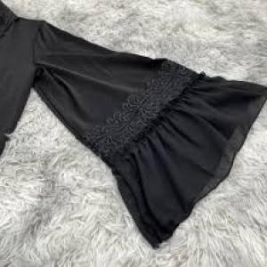 Embroidered Satin Abaya