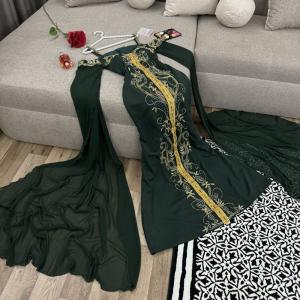 Embroidered Evening Dress